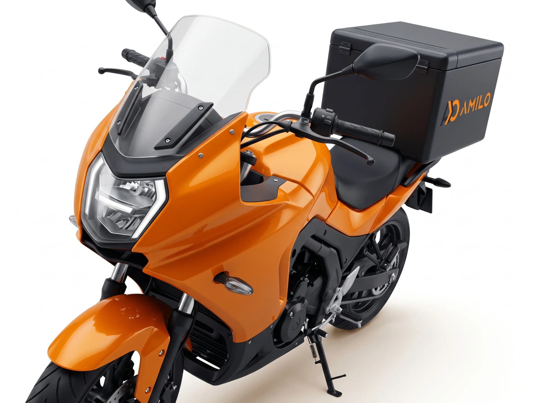 Delivery bike — close-up